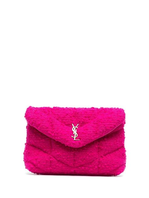 ysl puffer clutch